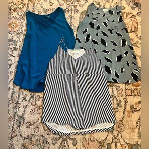 Loft blouses set of 3 size Medium